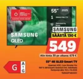 55" 4K QLED Smart TV