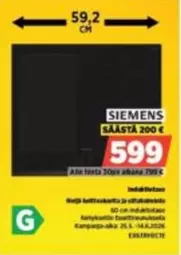 Siemens - Induktiotaso