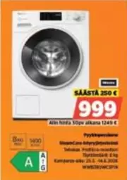 Miele - Pyypkyperus SteamCare-hybryidipestaus