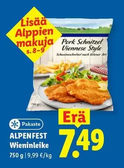 Pork Schnitzel Viennese Style