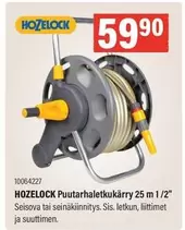 Puutarhaletkukärry 25 m 1/2"
