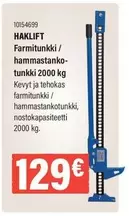 Farmitunkki / hammastankotunkki 2000 kg