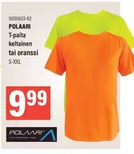 10130653-62 POLAARI T-paita keltainen tai oranssi S-XXL
