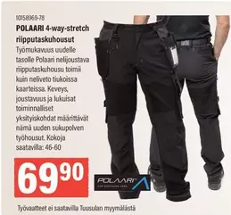 POLAARI 4-way-stretch riipputaskuhousut