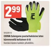 Salangana puutarhakäsine latex kämmenenllä keltainen 6-10