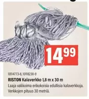 Kalaverkko 1,8 m x 30 m, 10114773-8, 10118238-9