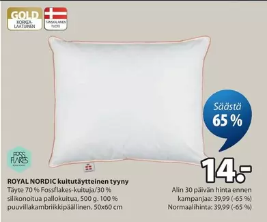 Nordic - ROYAL NORDIC kuitutäytteinen tyyny