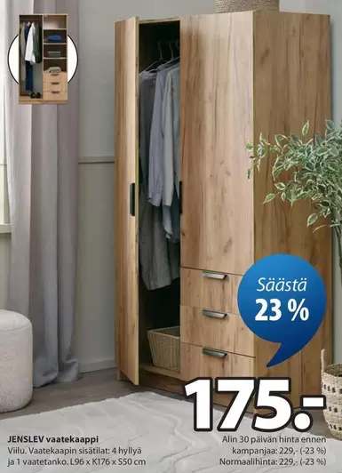 JENSLEV vaatekaappi