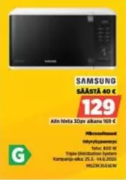 Microwave oven