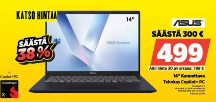 Asus - Kannettava Tehokas Copilot+ PC