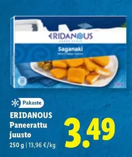 Paneerattu juusto