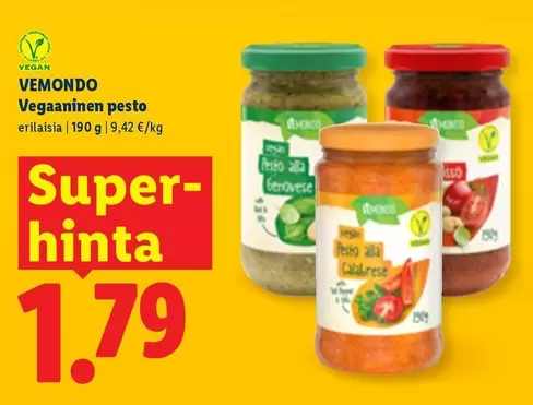 Vegaaninen pesto