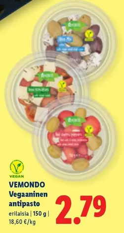 Vegaaninen antipasto
