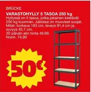 VARASTOHYLLY 5 TASOA 250 KG