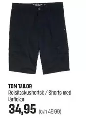 Reisitaskushortsit / Shorts med lårfickor
