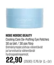 Nordic - Cooling Care De-Puffing Eye Patches