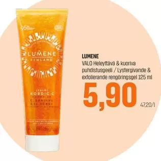Nordic - VALO Heleyttävä & kuoriva puhdistusgeeli / Lyztergivande & exfolierande rengöringsgel