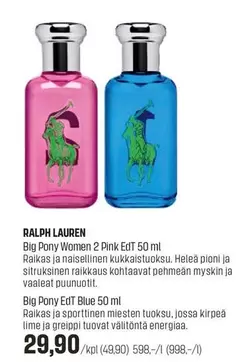 Lime - Big Pony Women 2 Pink EdT 50 ml / Big Pony EdT Blue 50 ml