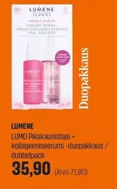 Nordic - LUMO Pikakaunista ja + kollageeniseerumi -duopakkaus/dubbelpack