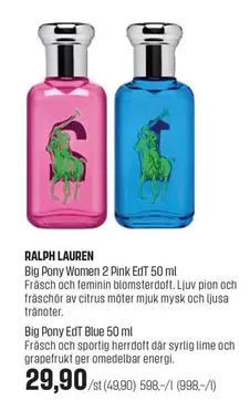 Lime - Big Pony Women 2 Pink EdT 50 ml / Big Pony EdT Blue 50 ml