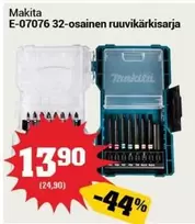 Makita - E-07076 32-osainen ruuvikärkisarja