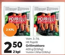 Grillimakkara