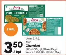 Pinaattiohukainen & Omena-Kaneli Rahkahuikainen