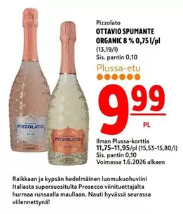 OTtAVIO SPUMANTE ORGANIC 8 % 0,75 l/pl