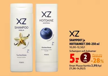 Shampoot ja Hoitoaineet