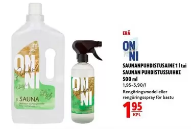 SAUNANPUHDISTUSAINE