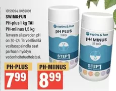 PH-plus 1 kg TAI PH-miinus 1,5 kg