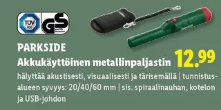 Akkukäyttöinen metallinpaljastin