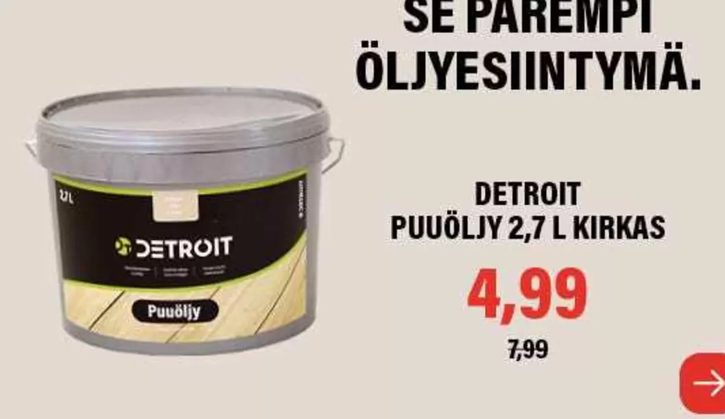 PUUÖLJY 2,7 L KIRKAS