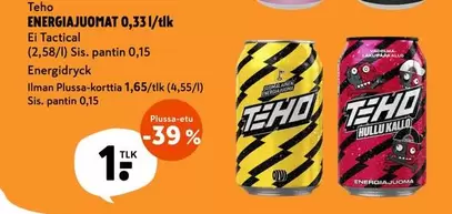ENERGIJUOMAT 0,33 l/tlk