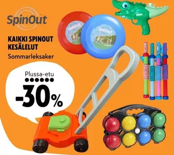 SpinOut Kesälelut / Sommarleksaker