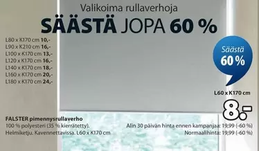 Valikoima rullaverhoja