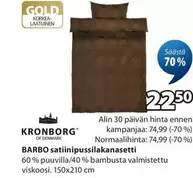 BARBO satiinipussilakanasetti
