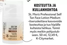 Self Tan Face Lotion Medium