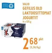 GEFILUS OLO LAKTOOSITTOMAT JOGURTIT