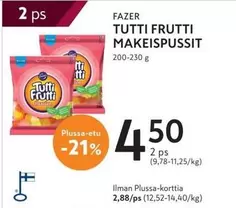 TUTTI FRUTTI MAKEISPUSSIT