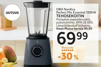 Obh Nordica - Perfect Mix Essential 1200 W Tehosekoitin