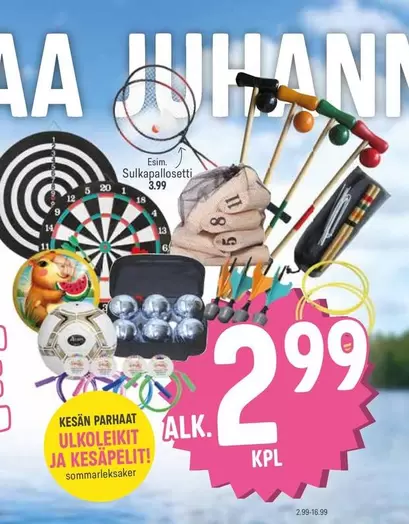 Kesän parhaat ulkoleikit ja kesäpelit