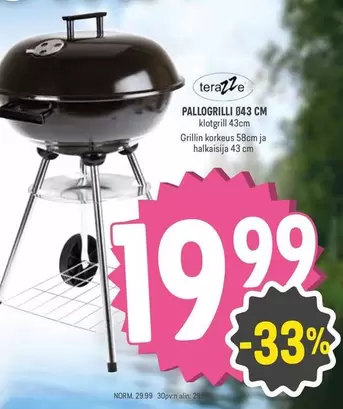 PALLOGRILLI 043 CM klotgrill