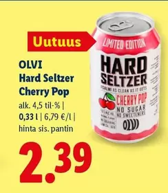 Hard Seltzer Cherry Pop