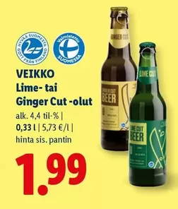 Lime - VEIKKO - tai Ginger Cut-olut