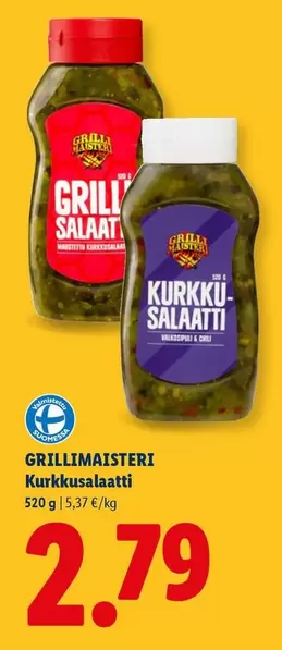 Grillimaisteri Kurkkusalaatti