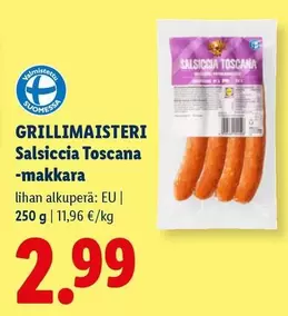 Grillimaisteri Salsiccia Toscana -makkara