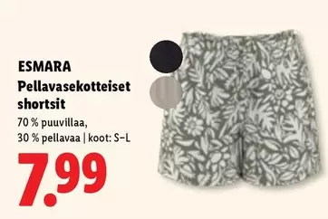 Pellavasekoitteiset shortsit