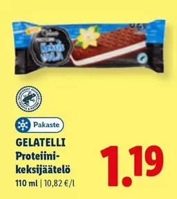 GELATELLI Proteiini-keksijäätelö