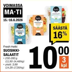 SUOSIKKI-SALAATIT